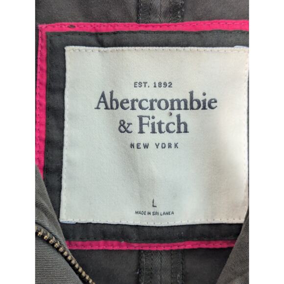 Abercrombie & Fitch Army Green Utilitarian Jacket Size L - Picture 3 of 7